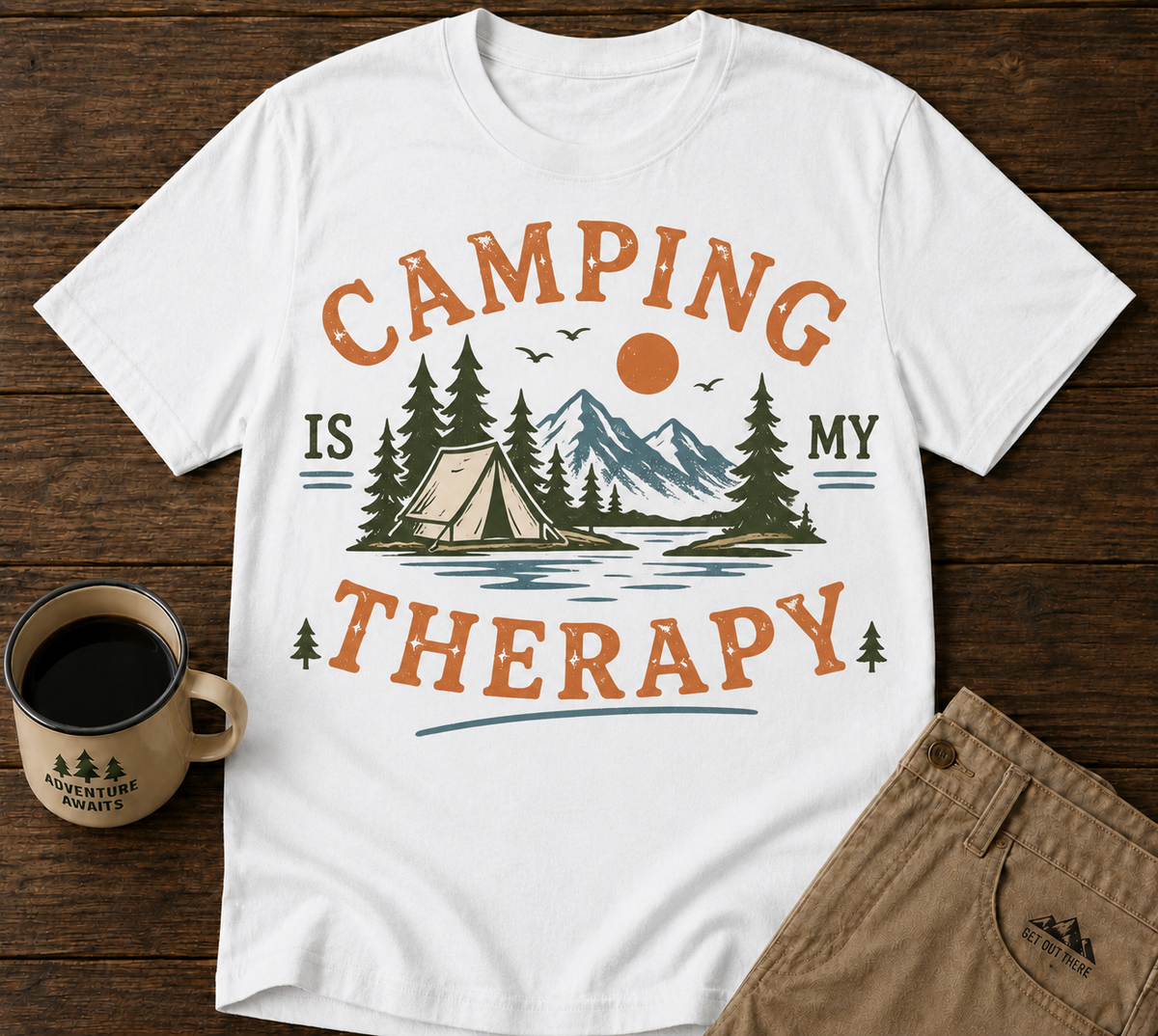 Camping Is My Therapy T-Shirt