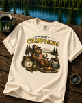 Camp Mom T-Shirt — Retro Bear Camping Graphic Tee