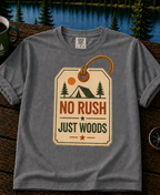 Booked Solid Since Tuesday T-Shirt — Camping Tag Graphic Tee
