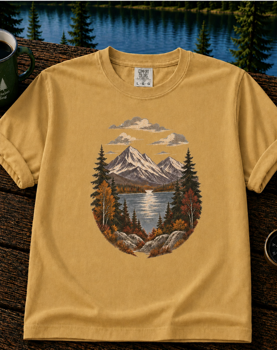 Mountain Lake Vista T-Shirt
