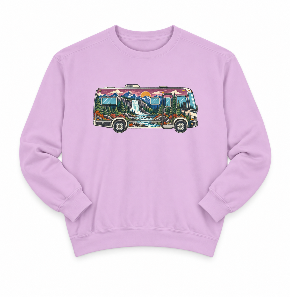 Vintage Adventure Van Sweatshirt — Retro Camper Crewneck