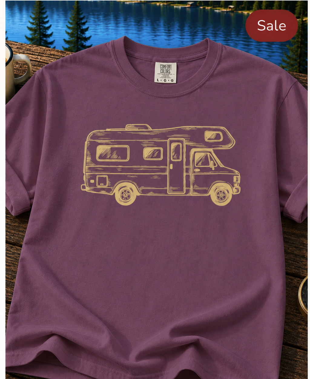 RV Camper T-Shirt — Vintage Motorhome Graphic Tee for RV Lovers