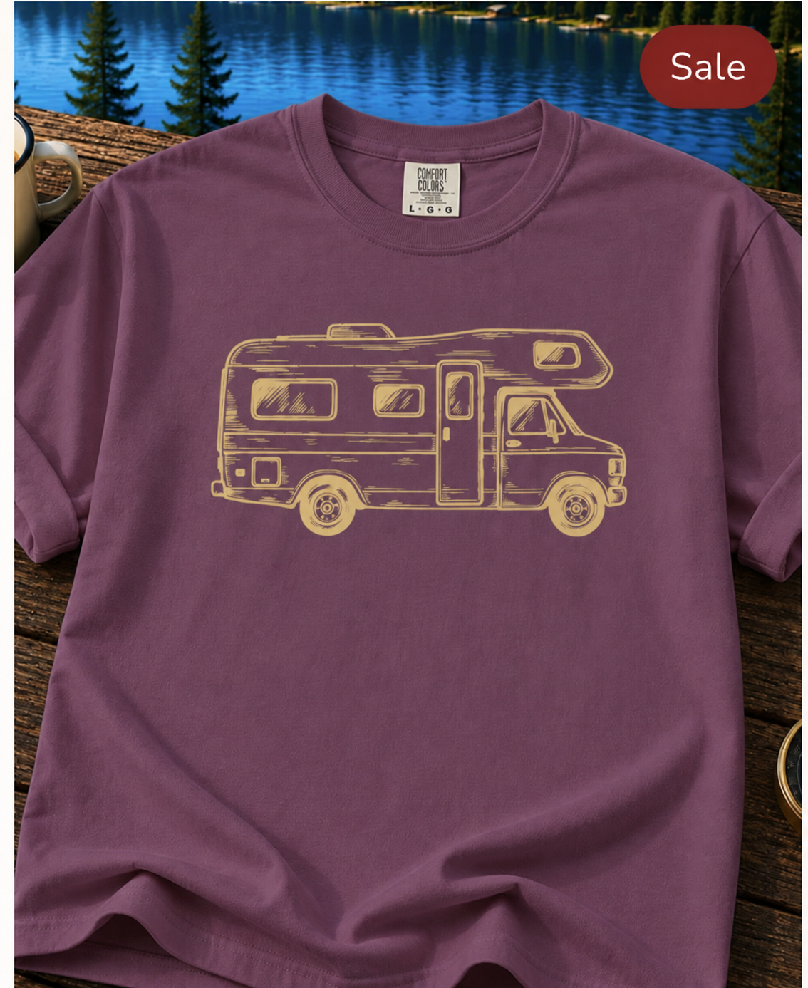 RV Camper T-Shirt — Vintage Motorhome Graphic Tee for RV Lovers