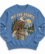 We The People Eagle Sweatshirt — Vintage Nature Graphic Crewneck