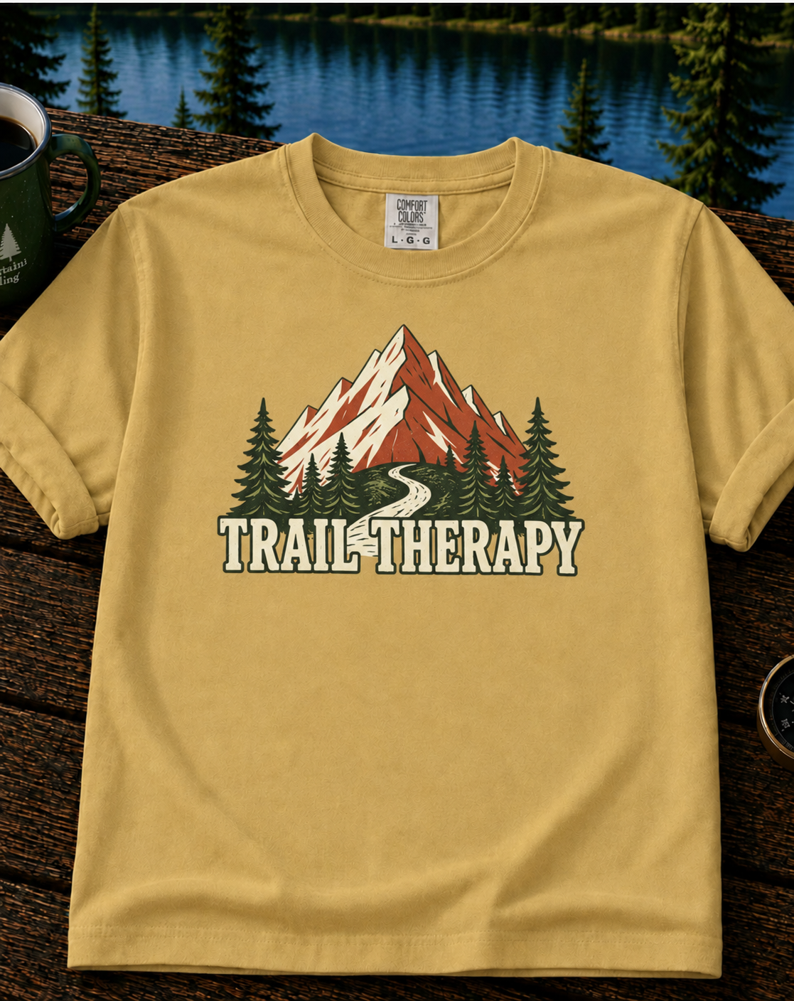 Trail Therapy T-Shirt – Mountain Hiking Adventure Tee