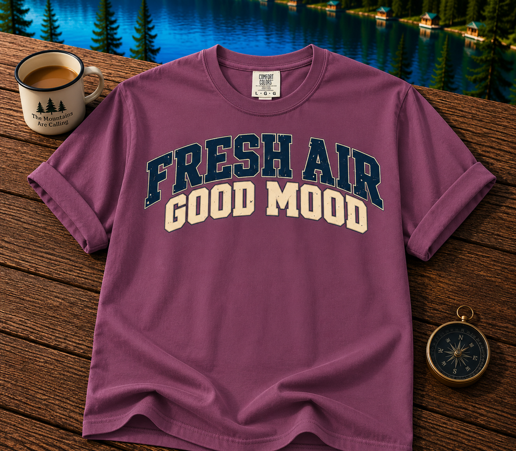 Fresh Air Good Mood Graphic T-Shirt