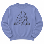 Cozy Bear Sweatshirt – Vintage Woodland Illustration