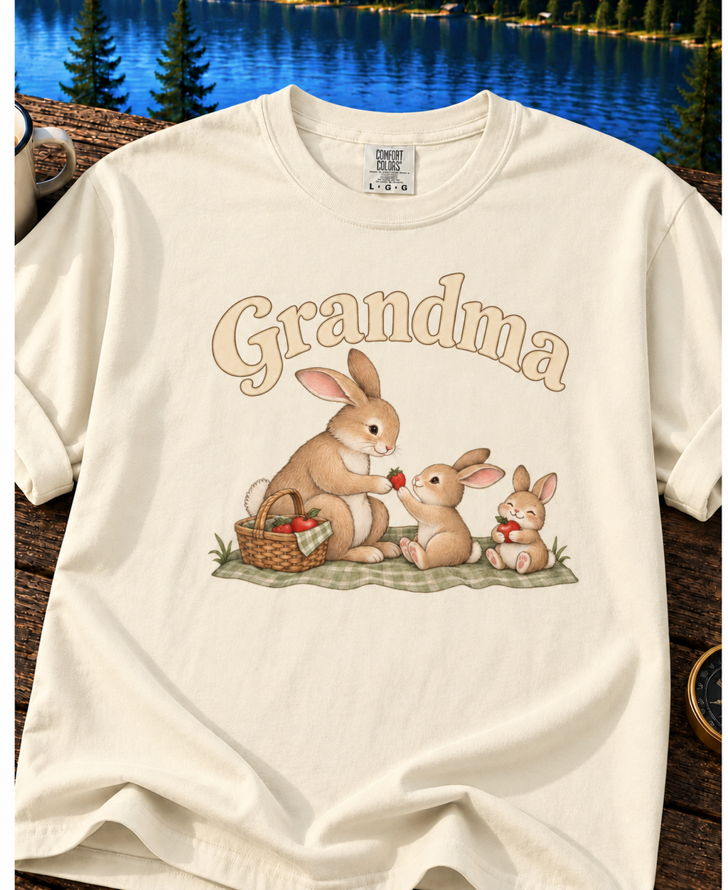 Grandma Bunny Easter T-Shirt