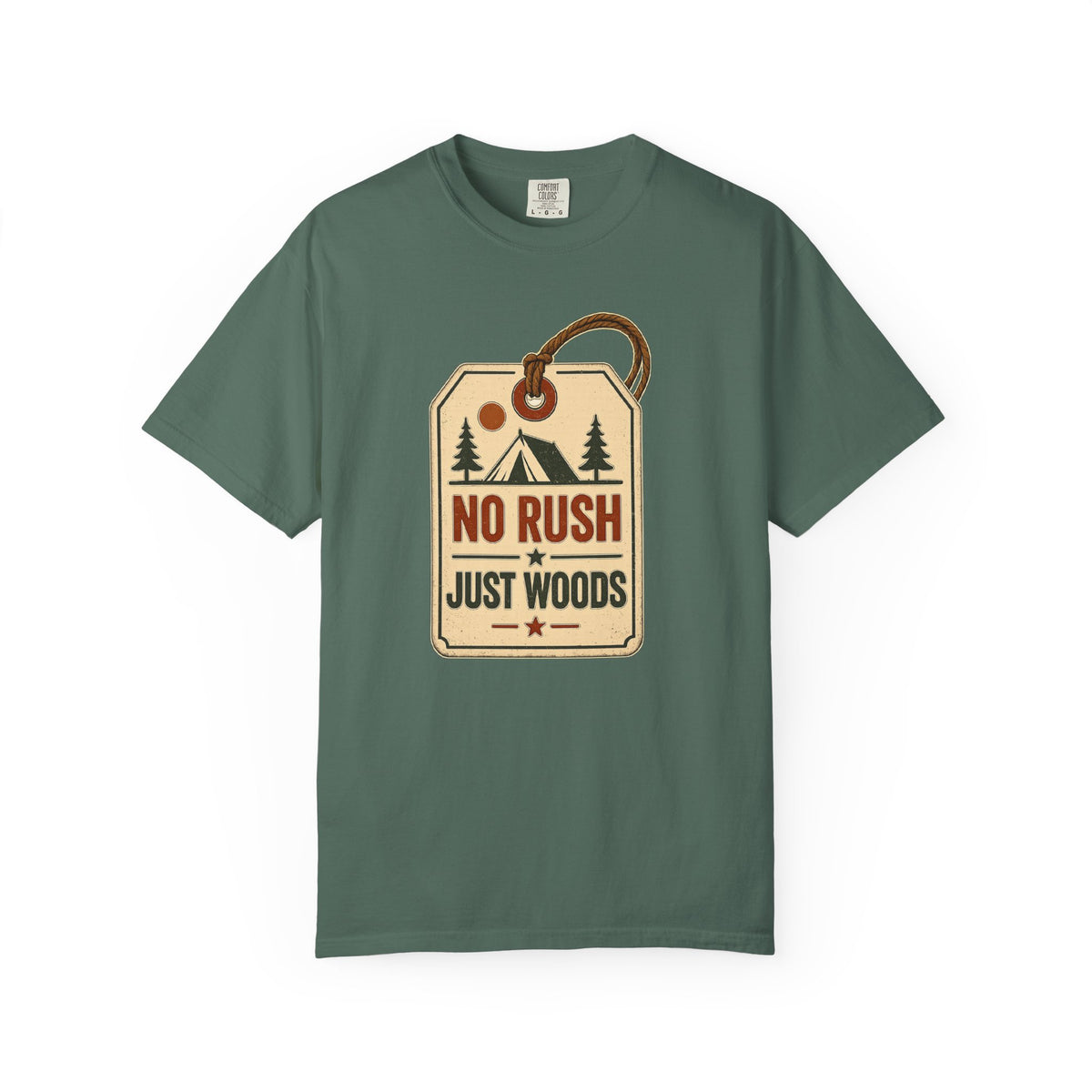 Booked Solid Since Tuesday T-Shirt — Camping Tag Graphic Tee