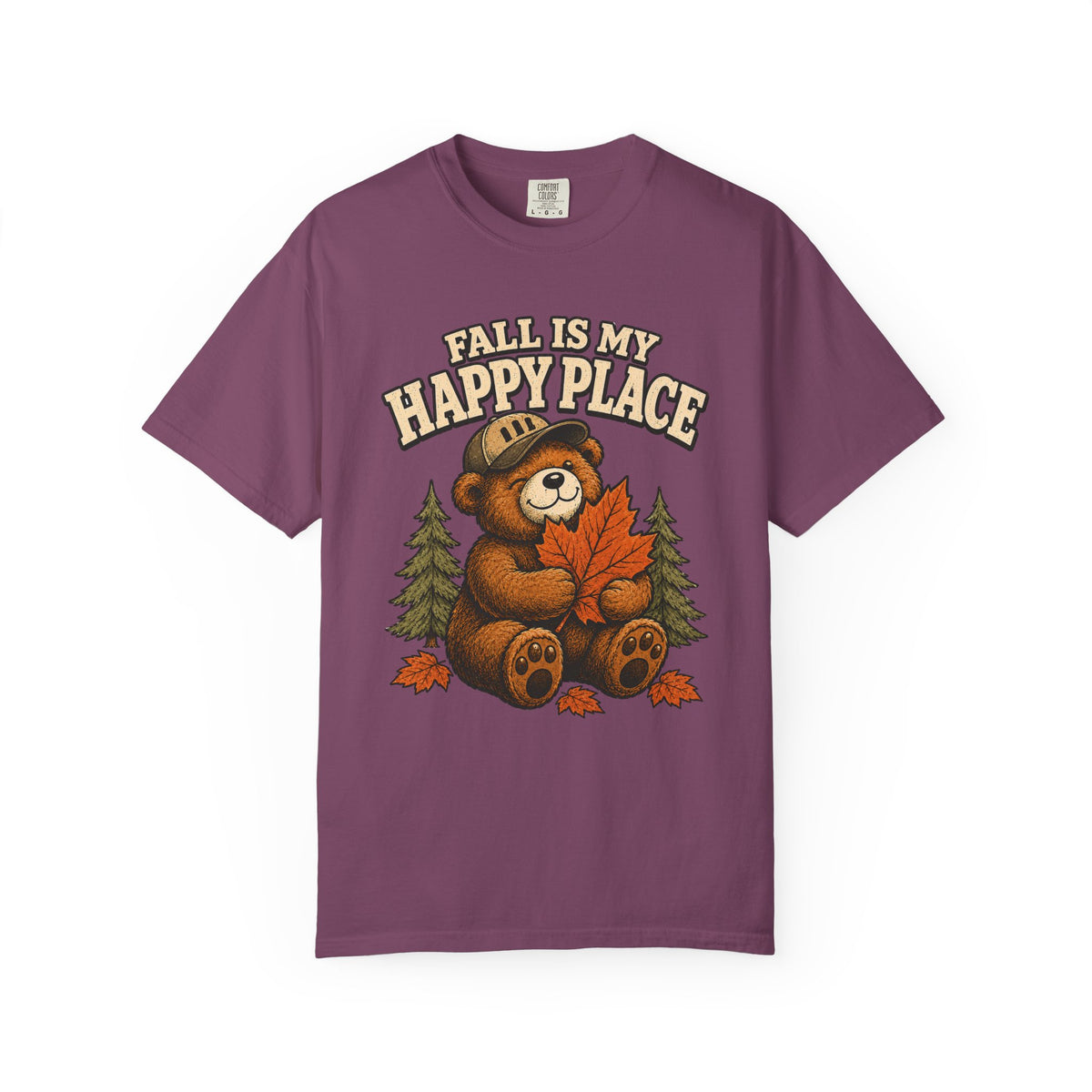 Fall Is My Happy Place Bear T-Shirt