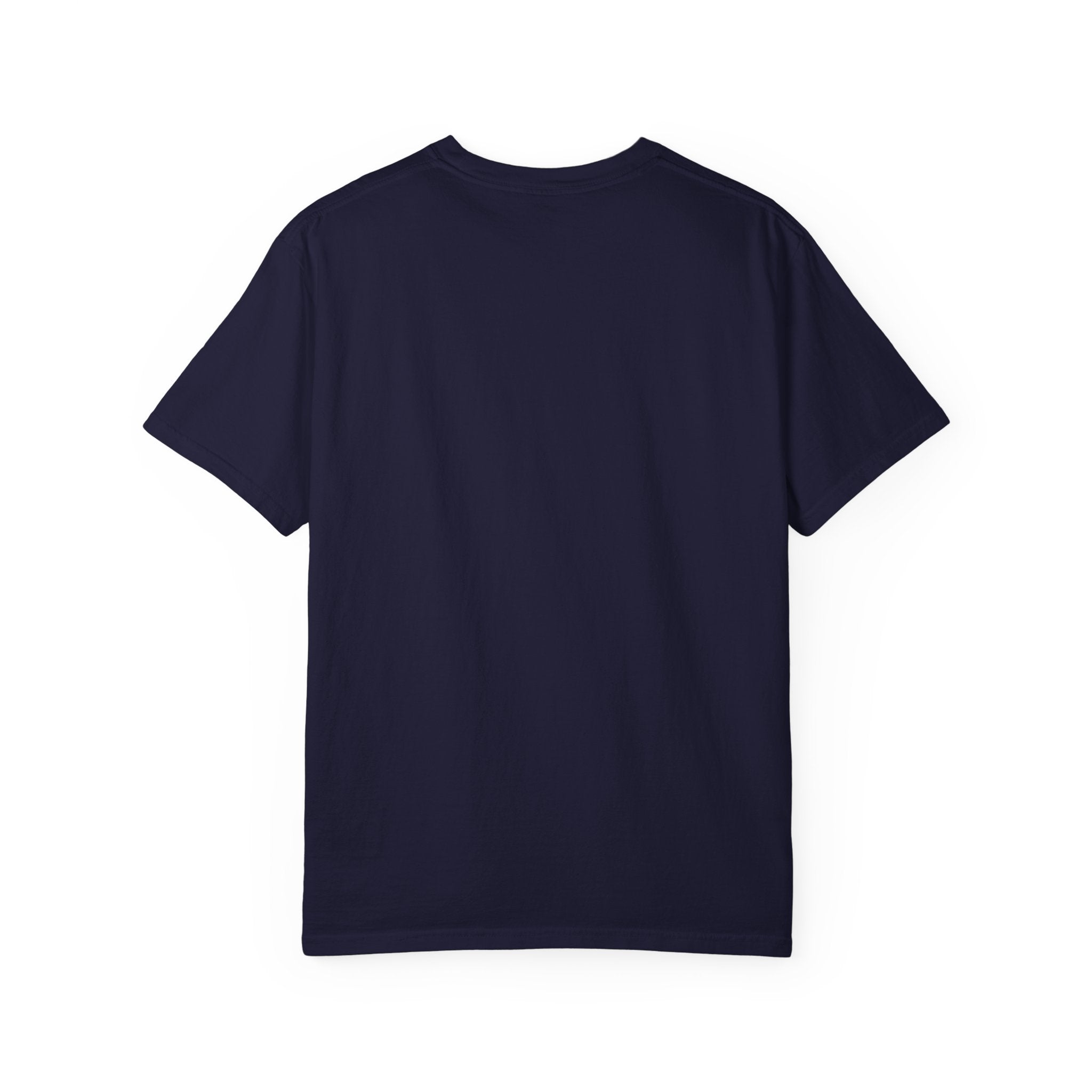 Camping T-Shirt — "Walk Around. It Builds Character." Retro Raccoon Campfire Design