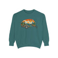 Camper Sunset Sweatshirt — Retro Teardrop Trailer Graphic Pullover