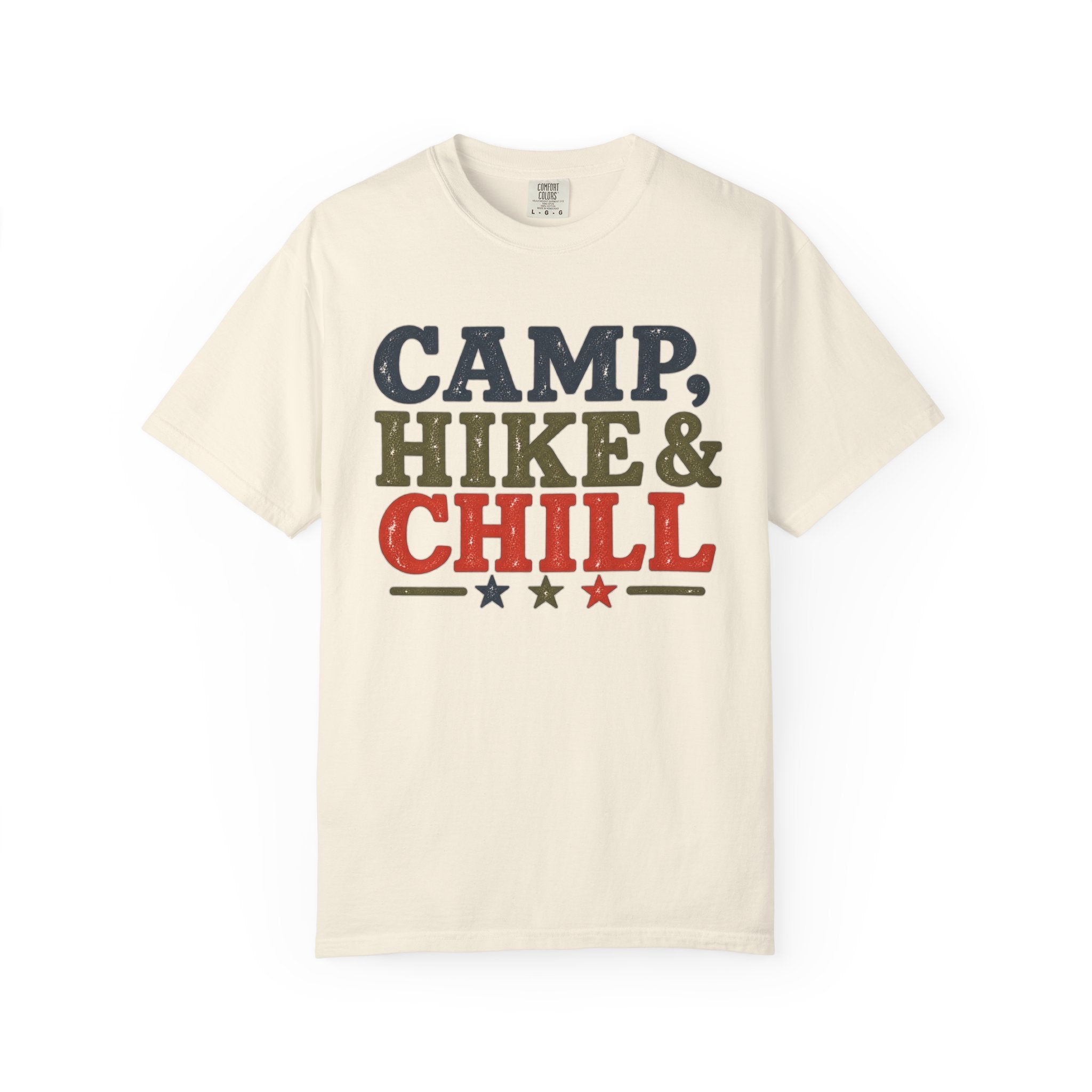 Camp, Hike & Chill Graphic T-Shirt