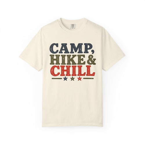 Camp, Hike & Chill Graphic T-Shirt