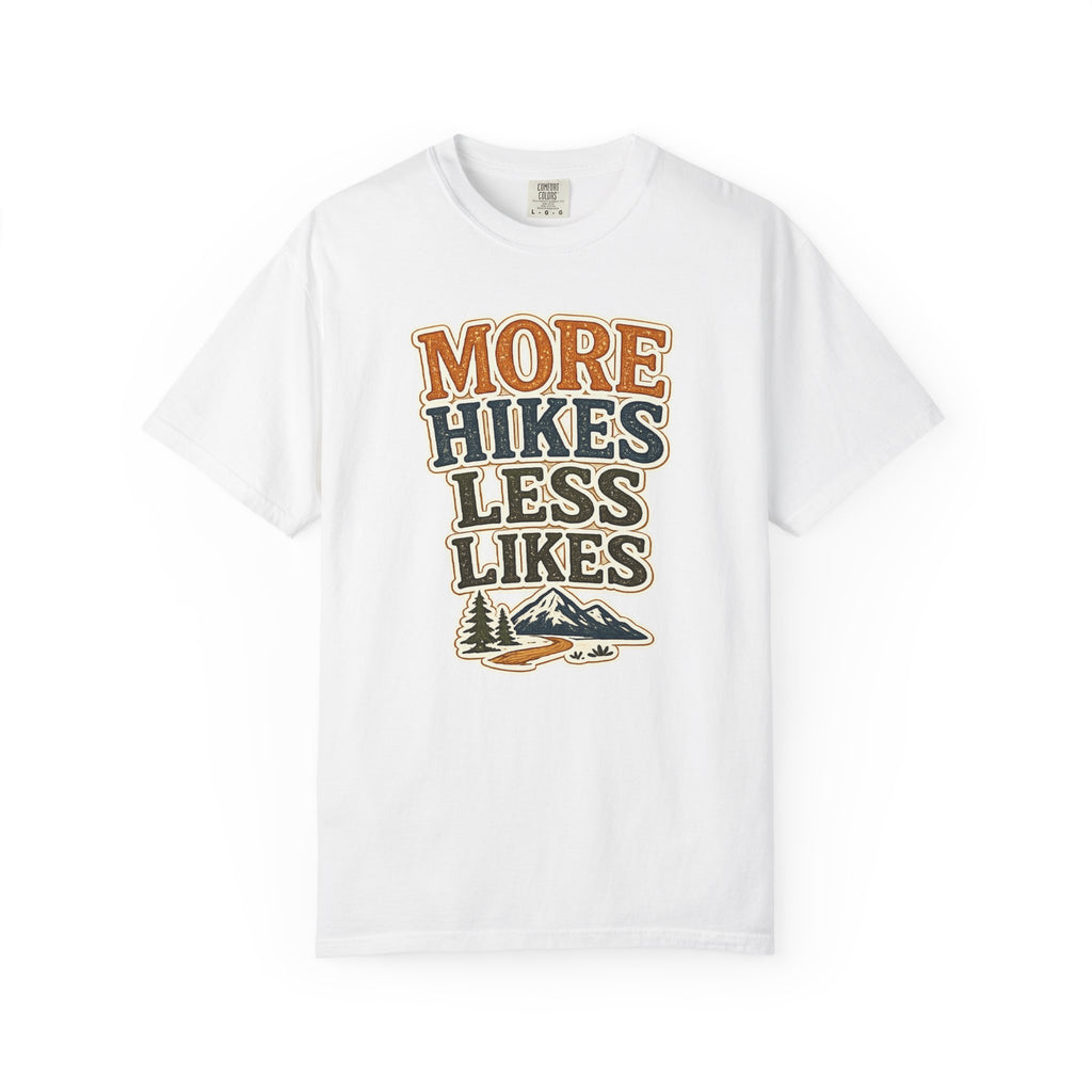 More Hikes Less Likes T-Shirt — Retro Outdoor Hiking Tee