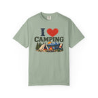 I Heart Camping T-Shirt — Vintage Campsite Graphic Tee for Outdoor Lovers