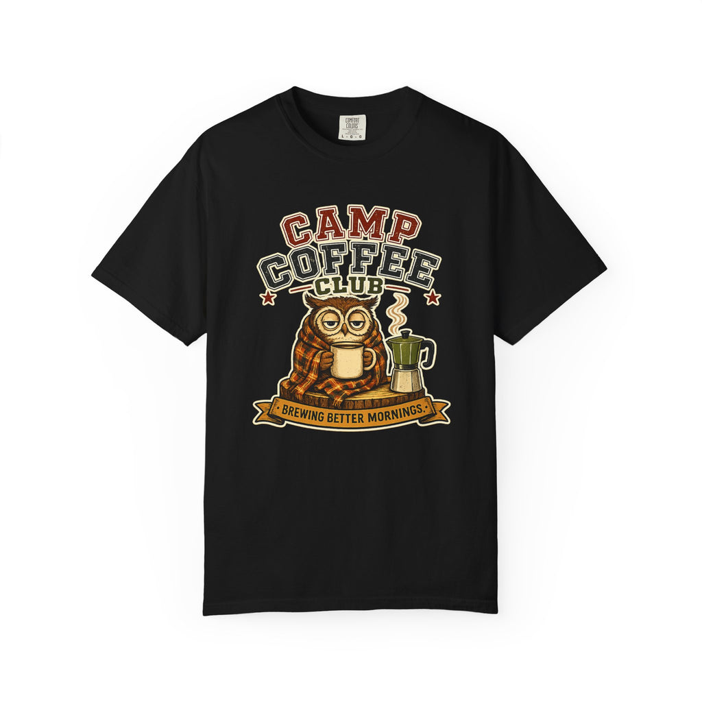 Camp Coffee Club T-Shirt — Brewing Better Mornings Graphic Tee