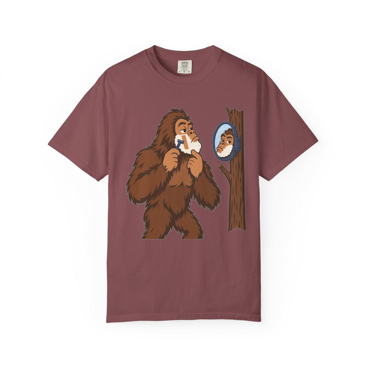 Sasquatch Mirror T-Shirt — Funny Bigfoot Reflection Graphic Tee