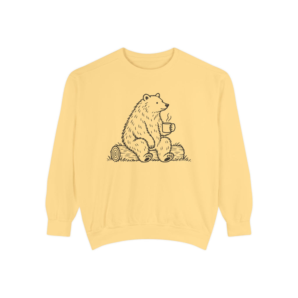 Cozy Bear Sweatshirt – Vintage Woodland Illustration