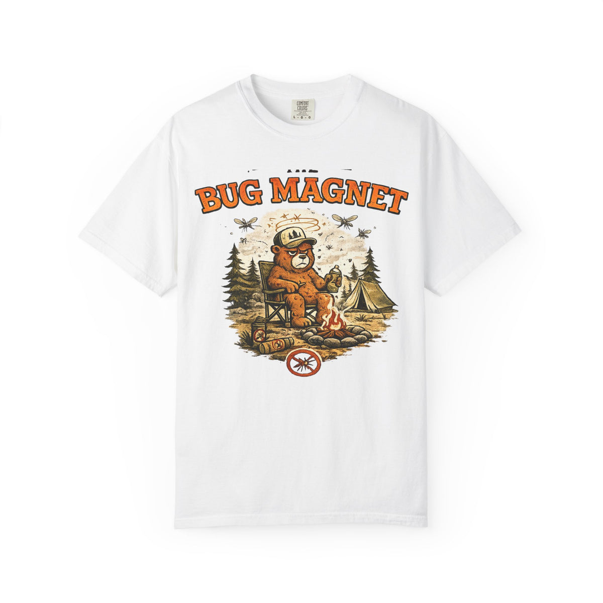 The Bug Magnet T-Shirt — Funny Camping Bear Graphic Tee