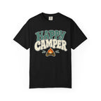 Happy Camper T-Shirt — Retro Campfire Graphic Tee