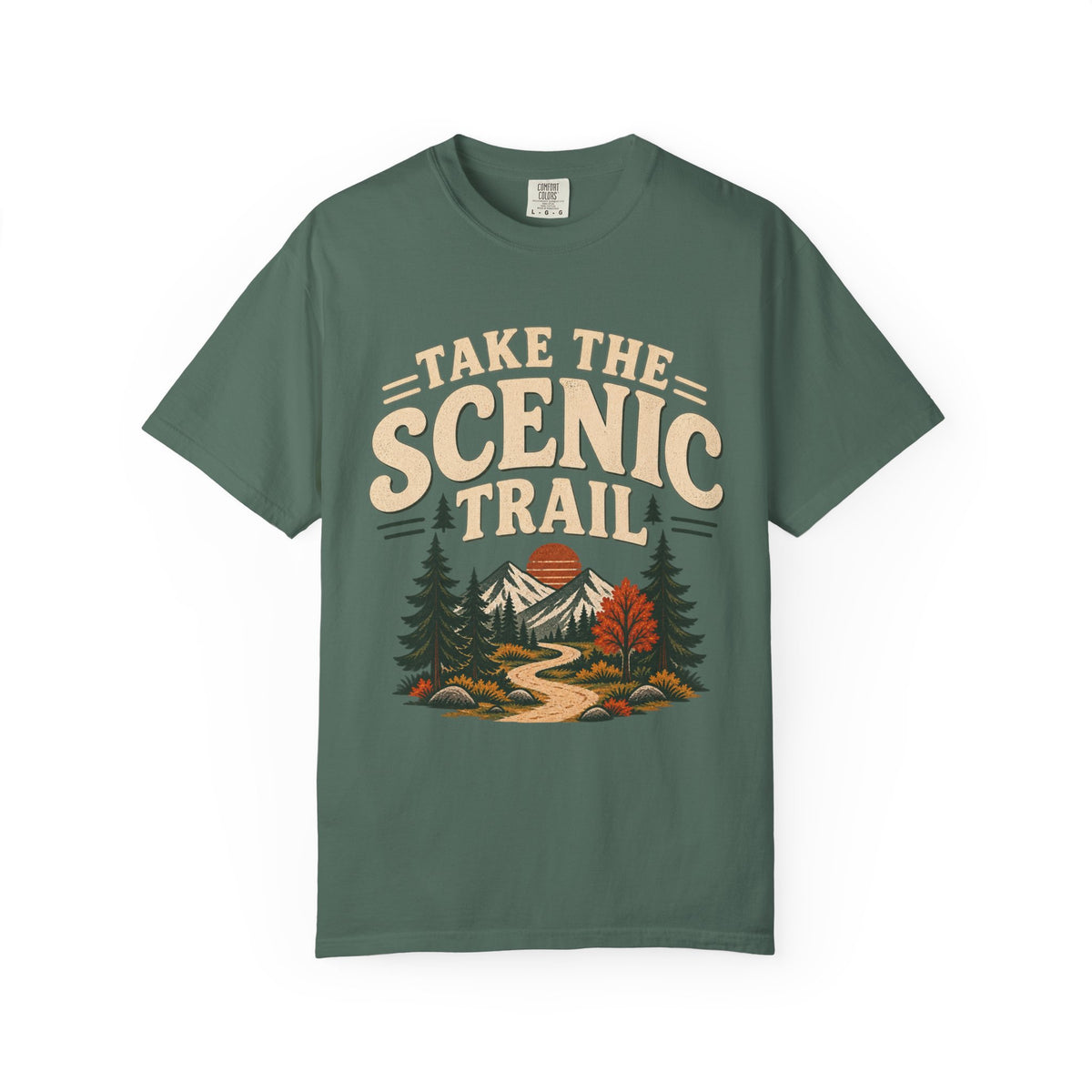 Take The Scenic Trail T-Shirt — Vintage Hiking Graphic Tee for Outdoor Lovers