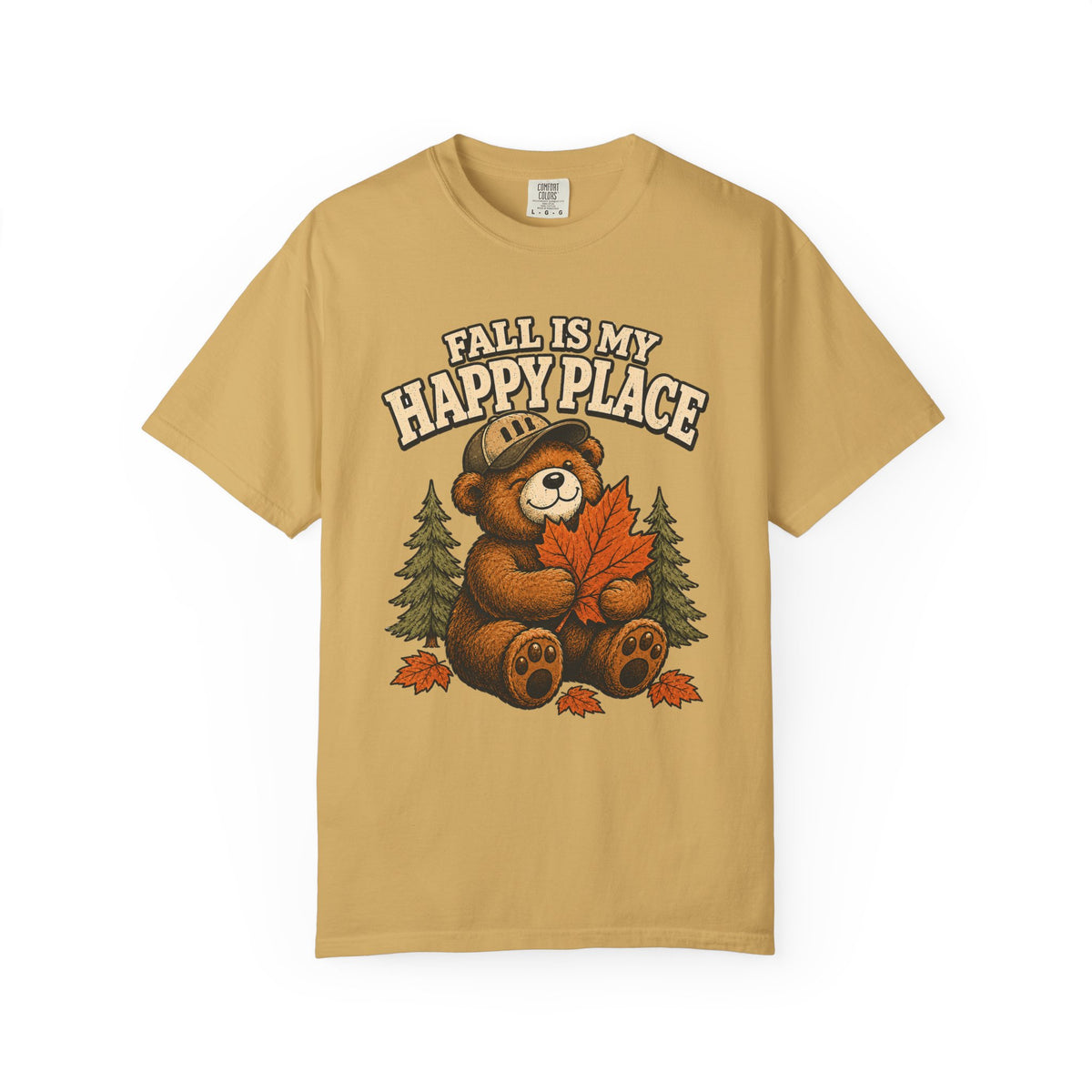 Fall Is My Happy Place Bear T-Shirt