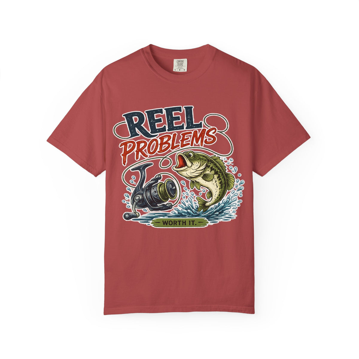 Fishing T-Shirt — “Reel Problems” Bass Angler Tee