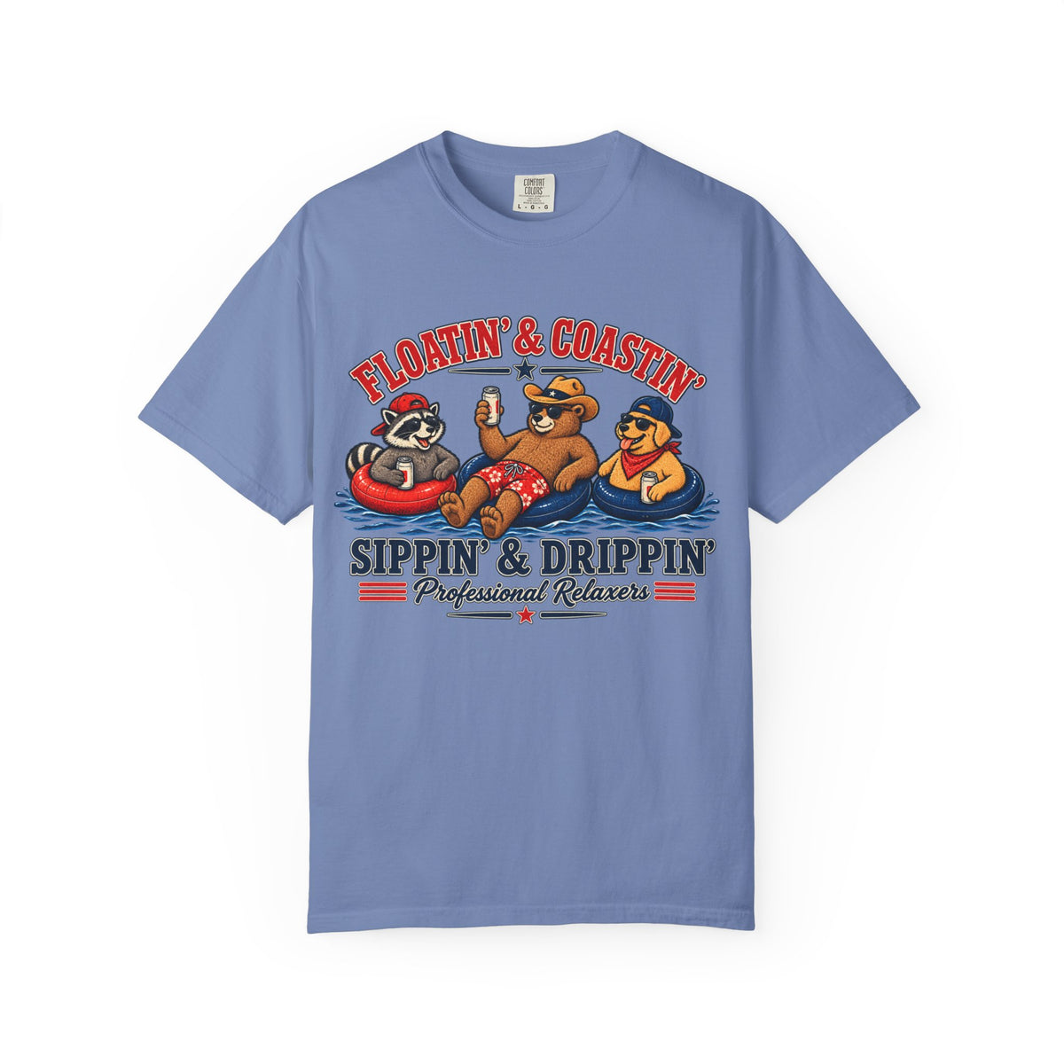 Sippin' & Drippin' T-Shirt — Floatin' & Coastin' Summer Graphic Tee