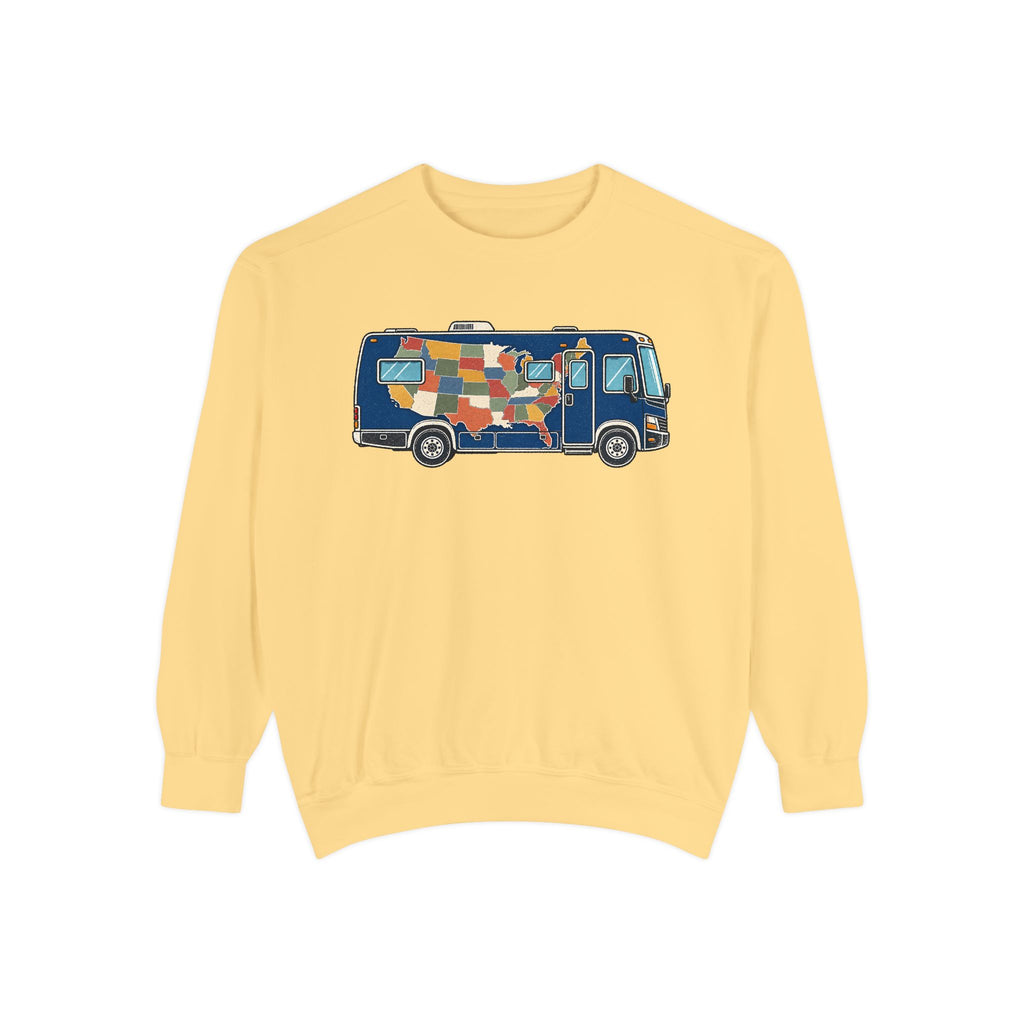 Retro Patchwork Camper Sweatshirt