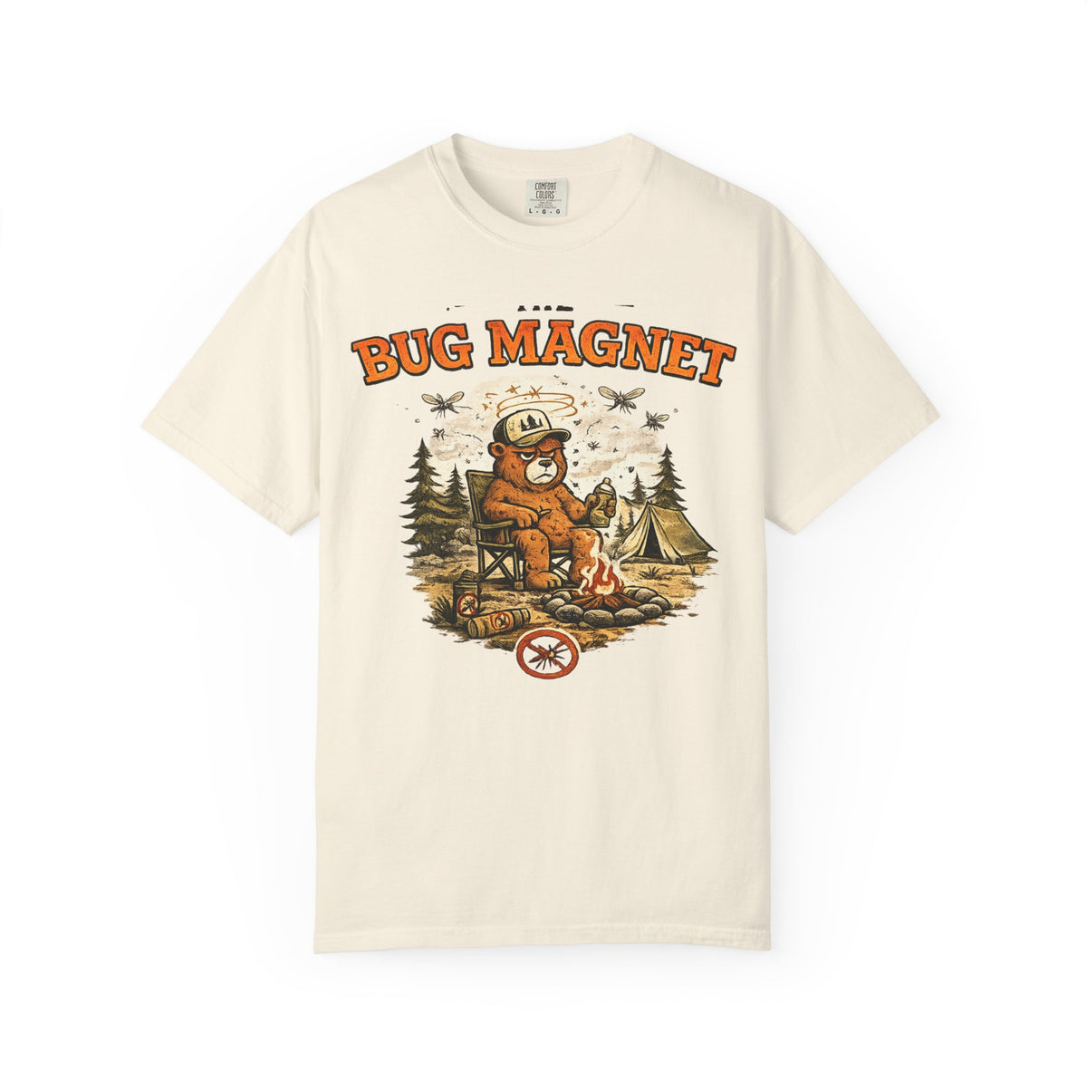 The Bug Magnet T-Shirt — Funny Camping Bear Graphic Tee