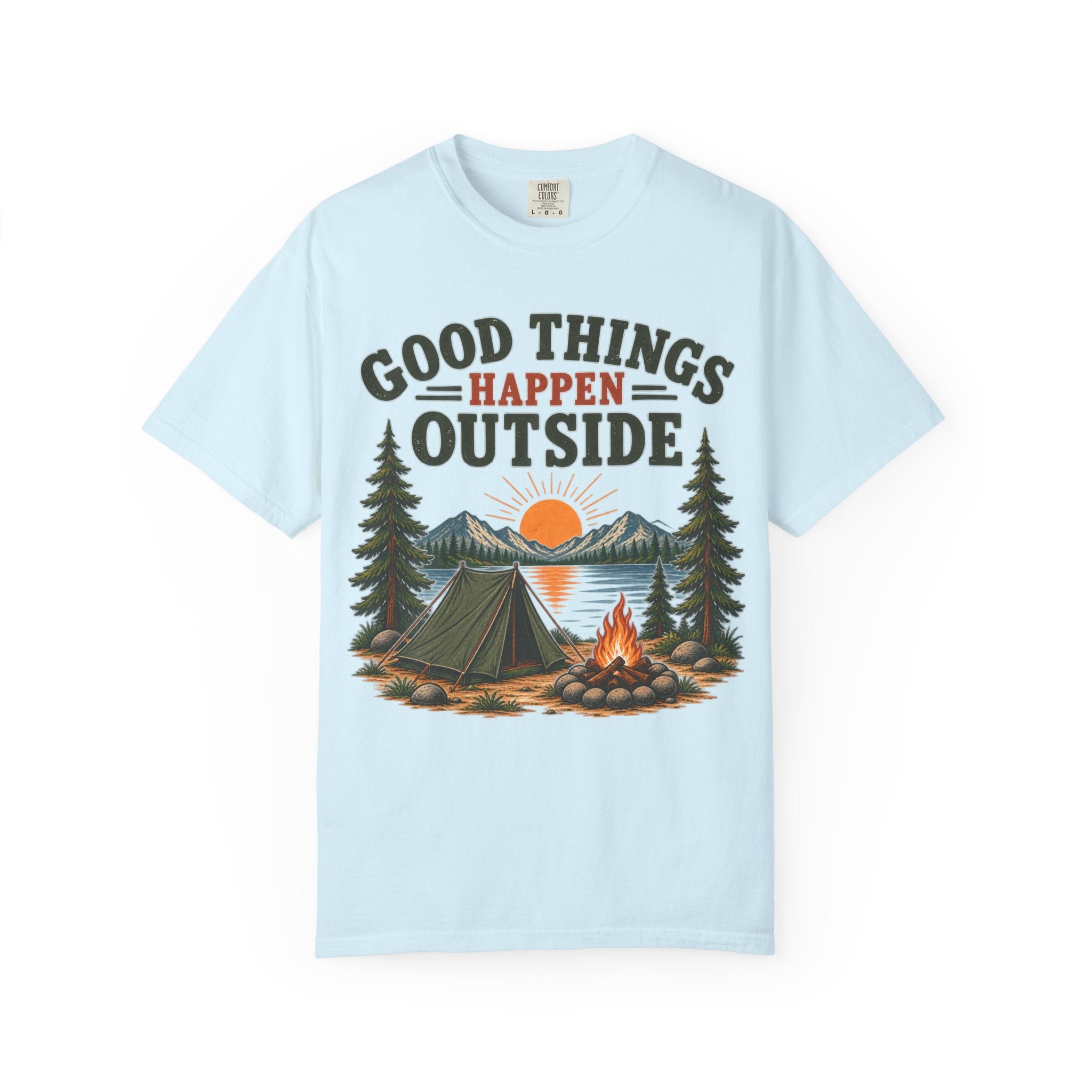 Good Things Happen Outside Camping T-Shirt