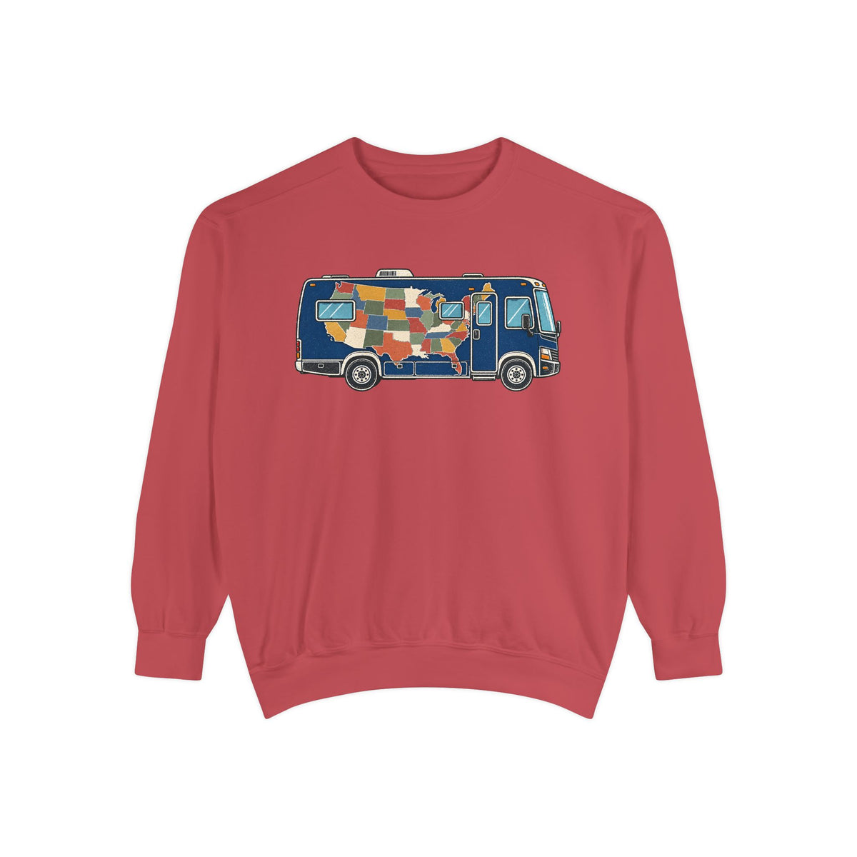 Retro Patchwork Camper Sweatshirt