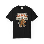 T-Shirt — "Powered by Snacks & Fresh Air" Hiking Bear Graphic Tee