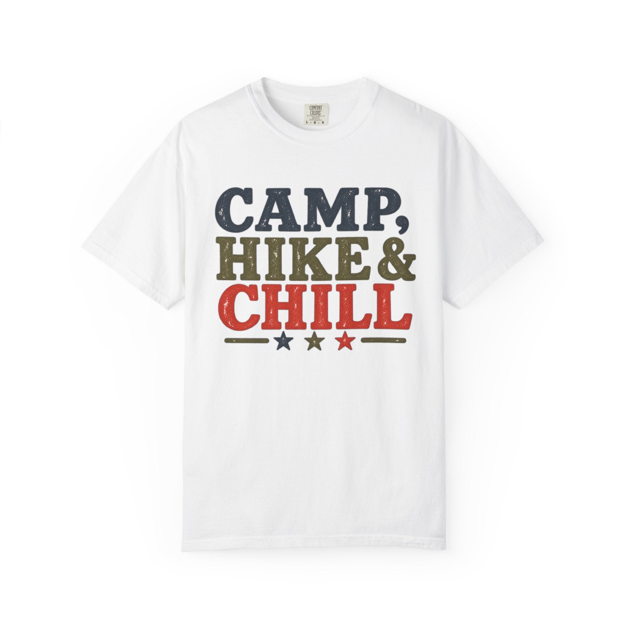 Camp, Hike & Chill Graphic T-Shirt