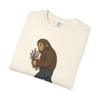 Sasquatch Bouquet T-Shirt — Cute Bigfoot Illustration Tee