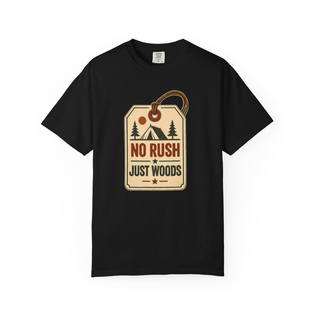 Booked Solid Since Tuesday T-Shirt — Camping Tag Graphic Tee