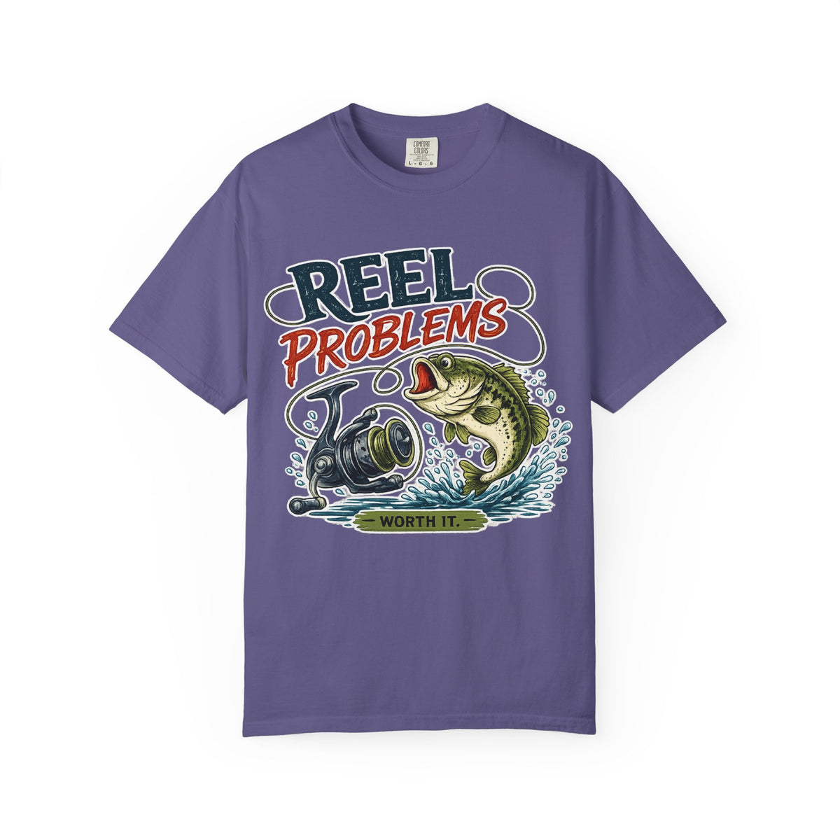 Fishing T-Shirt — “Reel Problems” Bass Angler Tee