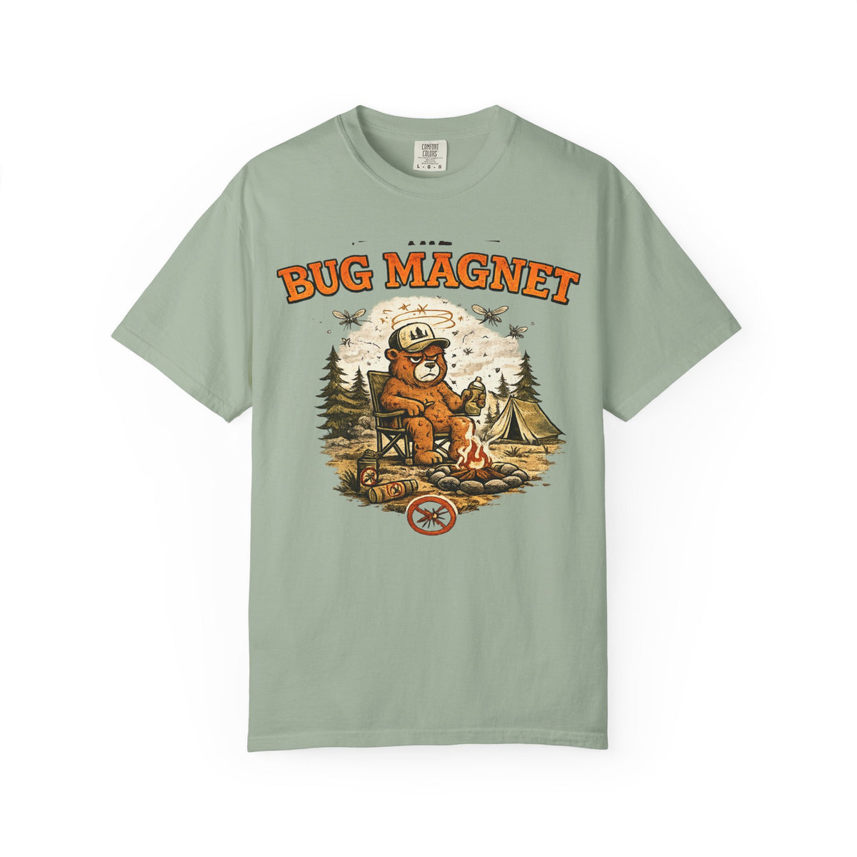 The Bug Magnet T-Shirt — Funny Camping Bear Graphic Tee