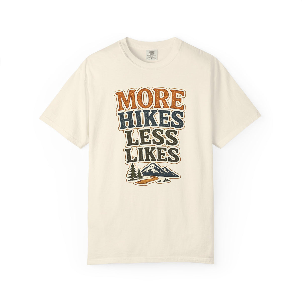 More Hikes Less Likes T-Shirt — Retro Outdoor Hiking Tee