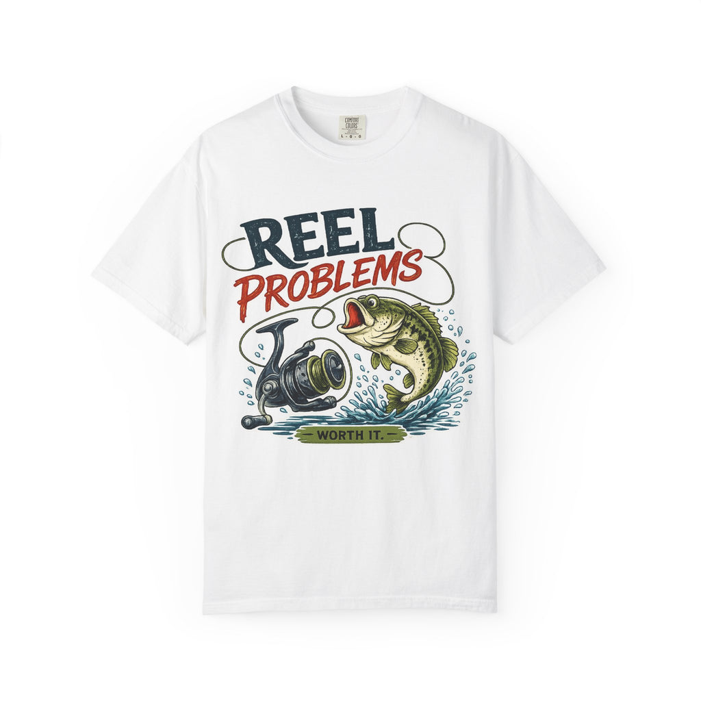 Fishing T-Shirt — “Reel Problems” Bass Angler Tee