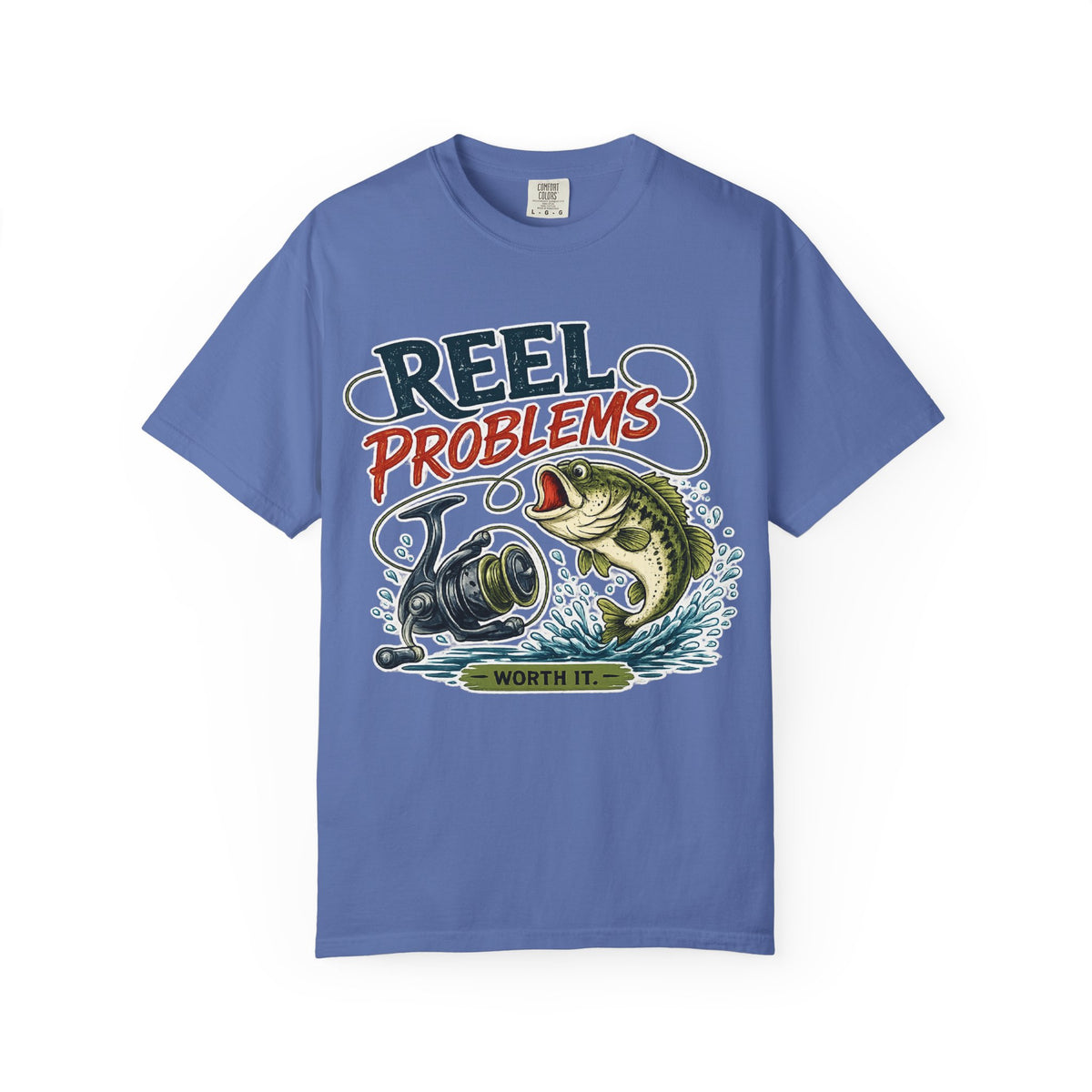 Fishing T-Shirt — “Reel Problems” Bass Angler Tee