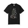 Wolf Holding Heart T‑Shirt — Cute Rustic Animal Love Tee