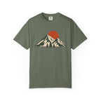 Sunset Mountain T-Shirt — Vintage Mountain & Trees Graphic Tee