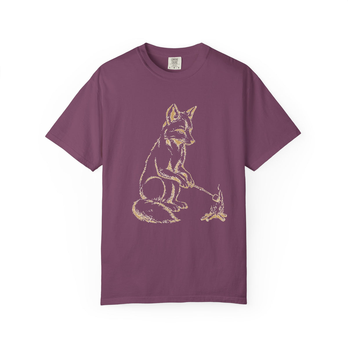 Fox Playing with Mouse T-Shirt — Woodland Animal Illustration Tee