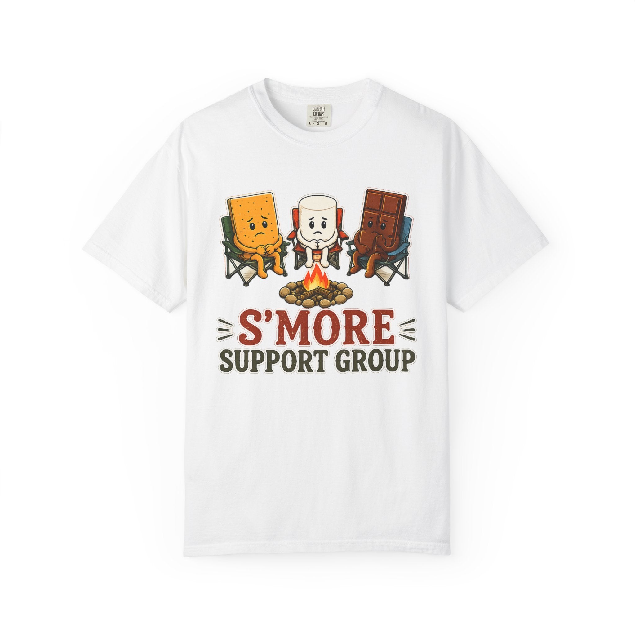 S'more Support Group T-Shirt — Cute Camping Campfire Marshmallow, Chocolate & Graham Tee