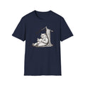 Bear Reading T-Shirt — Vintage Sketch Bear Under Tree Graphic Tee