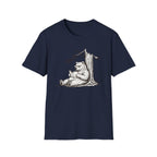 Bear Reading T-Shirt — Vintage Sketch Bear Under Tree Graphic Tee