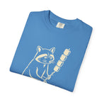 Raccoon Campfire T-Shirt — Marshmallow Roasting Graphic Tee