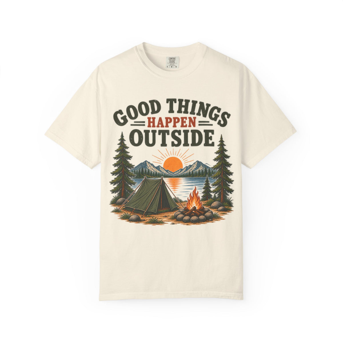 Good Things Happen Outside Camping T-Shirt